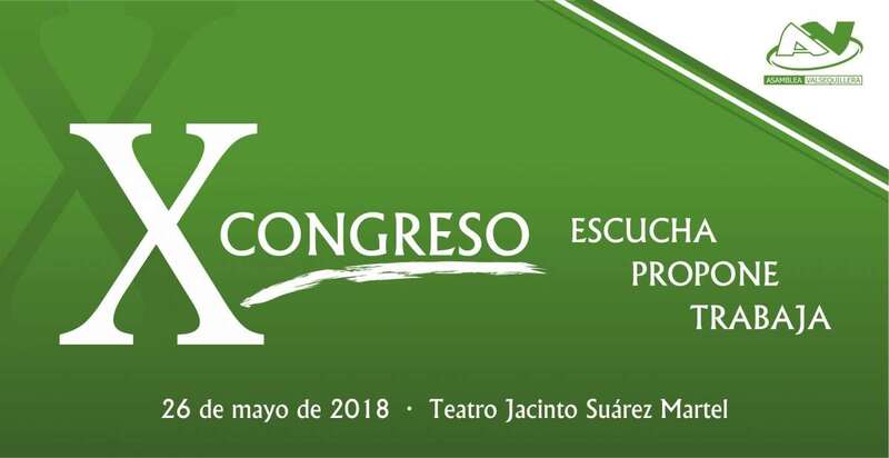 Cartel del congreso de AV (Foto TA)